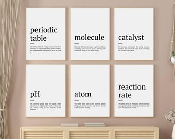 Funny Chemistry Classroom Wall Decor, Chemistry Definition Prints, Chemistry Teacher Gift, Chemist Gift, Printable Chemistry Student Art