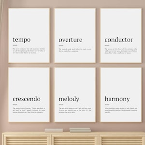 Funny Music Classroom Decor, Music Definition Wall Print, Printable Music Class Posters, Music Teacher Gift, Digital Music Studio Wall Art