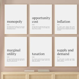 Funny Economist Office Wall Art, Economics Classroom Decor, Economy Definition Prints, Economics Teacher Gift, Economics Student Gift
