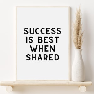 Office Wall Art, Teamwork Quotes, Office Decor Print, Workplace Positivity, Team Mindset Gifts, Printable Wall Art, Inspirational Work Sign