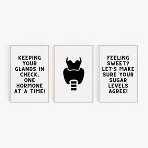 Fun Endocrinology Clinic Decor, Endocrinologist Office Wall Art, Gift For Endocrinologist, Endocrinology Wall Art, Funny Endocrinology Print