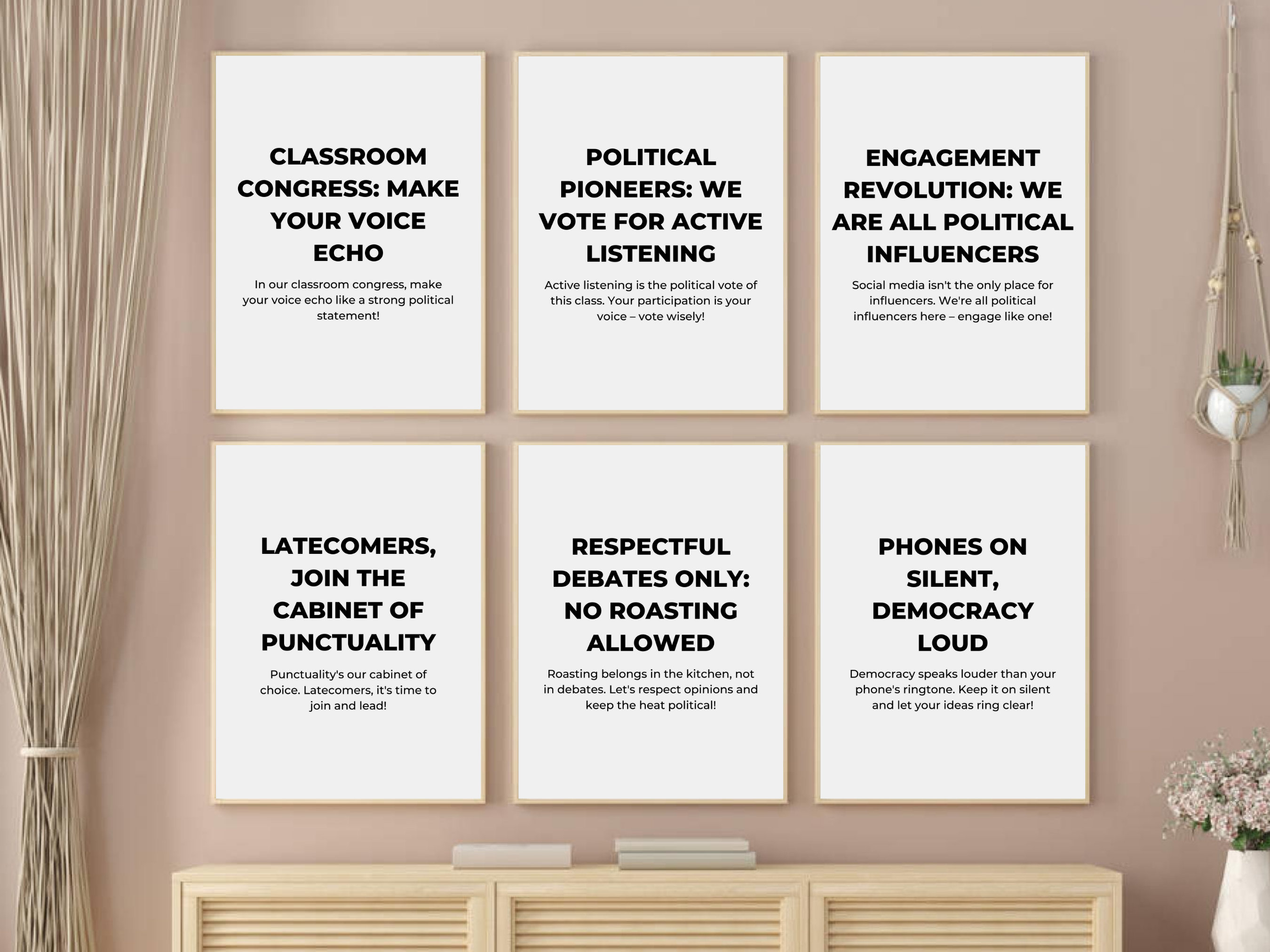 Funny Politics Classroom Decor, Printable Politics Class Wall Art ...