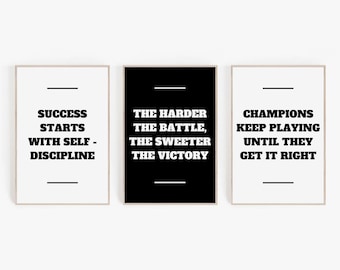 Sportmotivation Art Prints, Teen Boy Decor (Digitaler Download)