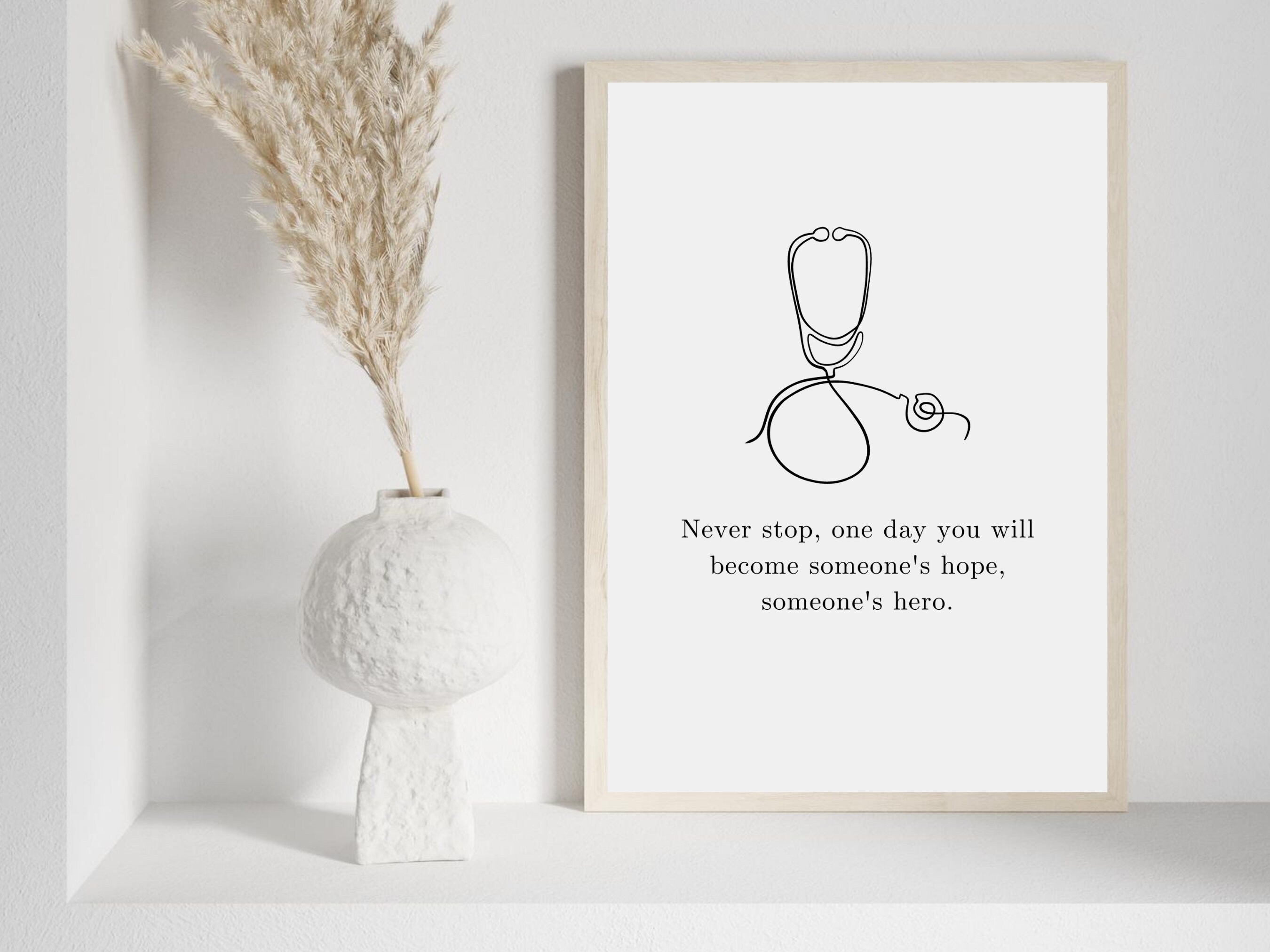 Inspirational Medical Quote Art Prints, Nurse Doctor Gift (digital ...