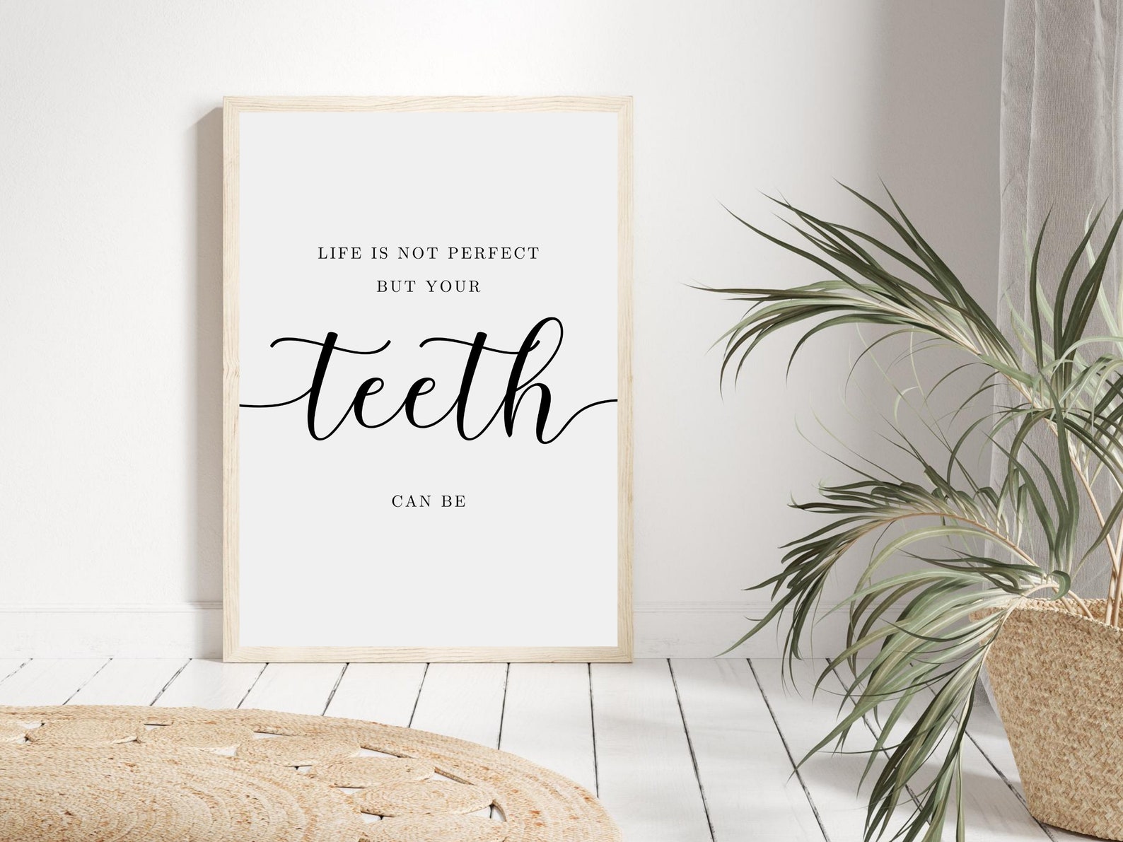 Dentist Office Wall Print, Dentistry Wall Art, Funny Teeth Quote Poster ...