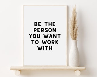 Motivational Office Poster, Teamwork Quote Art (Digital Download)