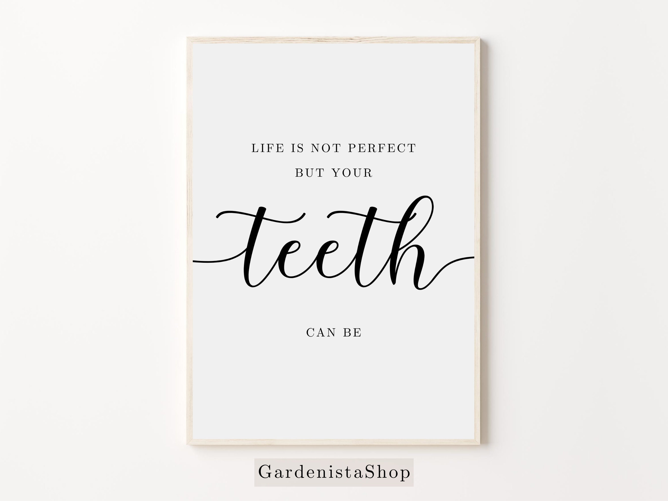 Dentist Office Wall Print Dentistry Wall Art Funny Teeth - Etsy