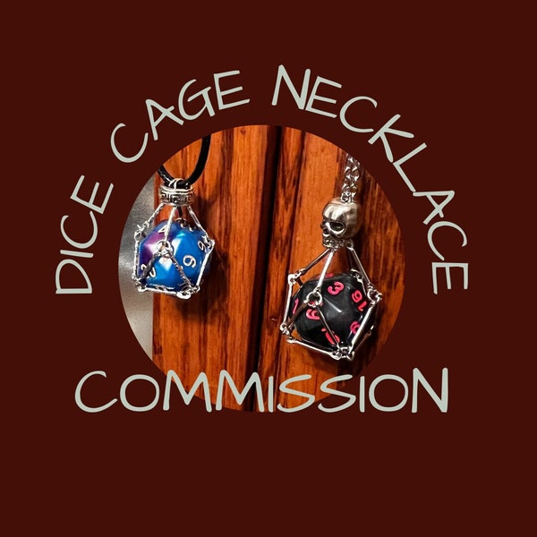 Dice Cage Necklaces