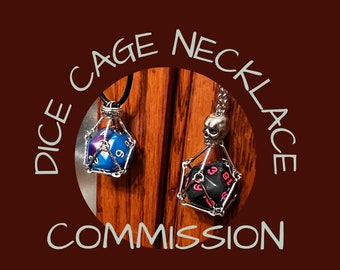 Dice Cage Necklaces