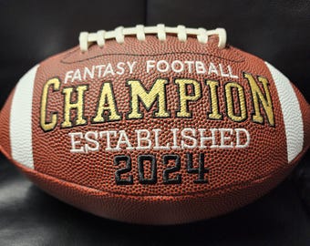 Embroidered Fantasy Football Trophy - Custom Champion Keepsake