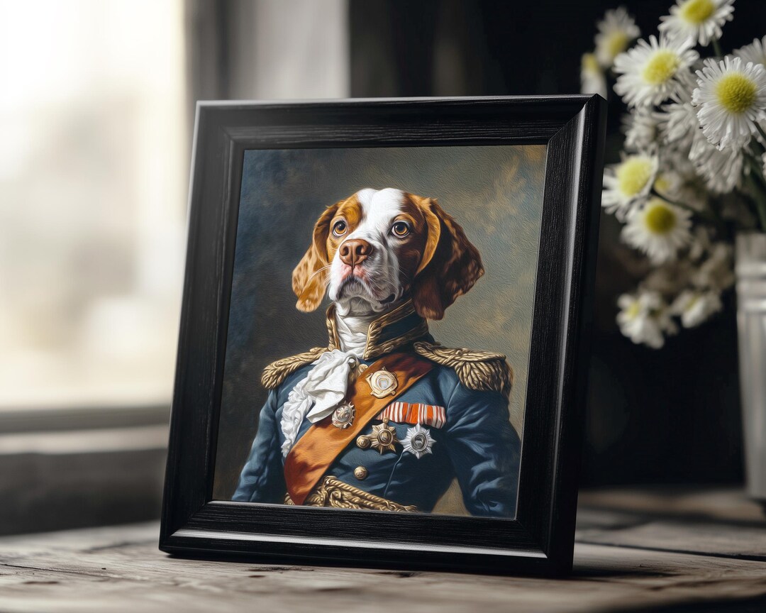 Custom Royal Pet Portrait, Regal Dog Painting, Gift for Pet Lovers ...