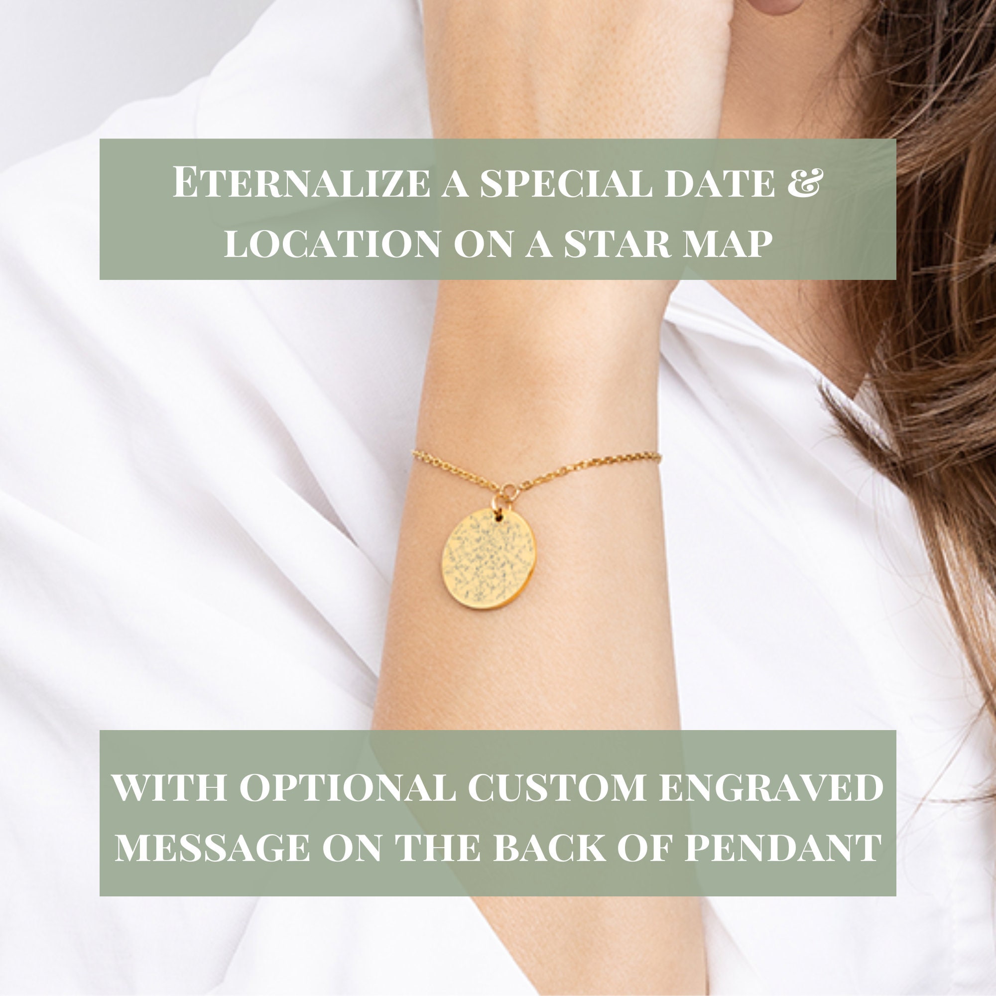 Custom Star Map Chain Bracelet