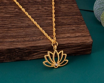 And Mary Frog On Lily Leaf Necklace main image 0