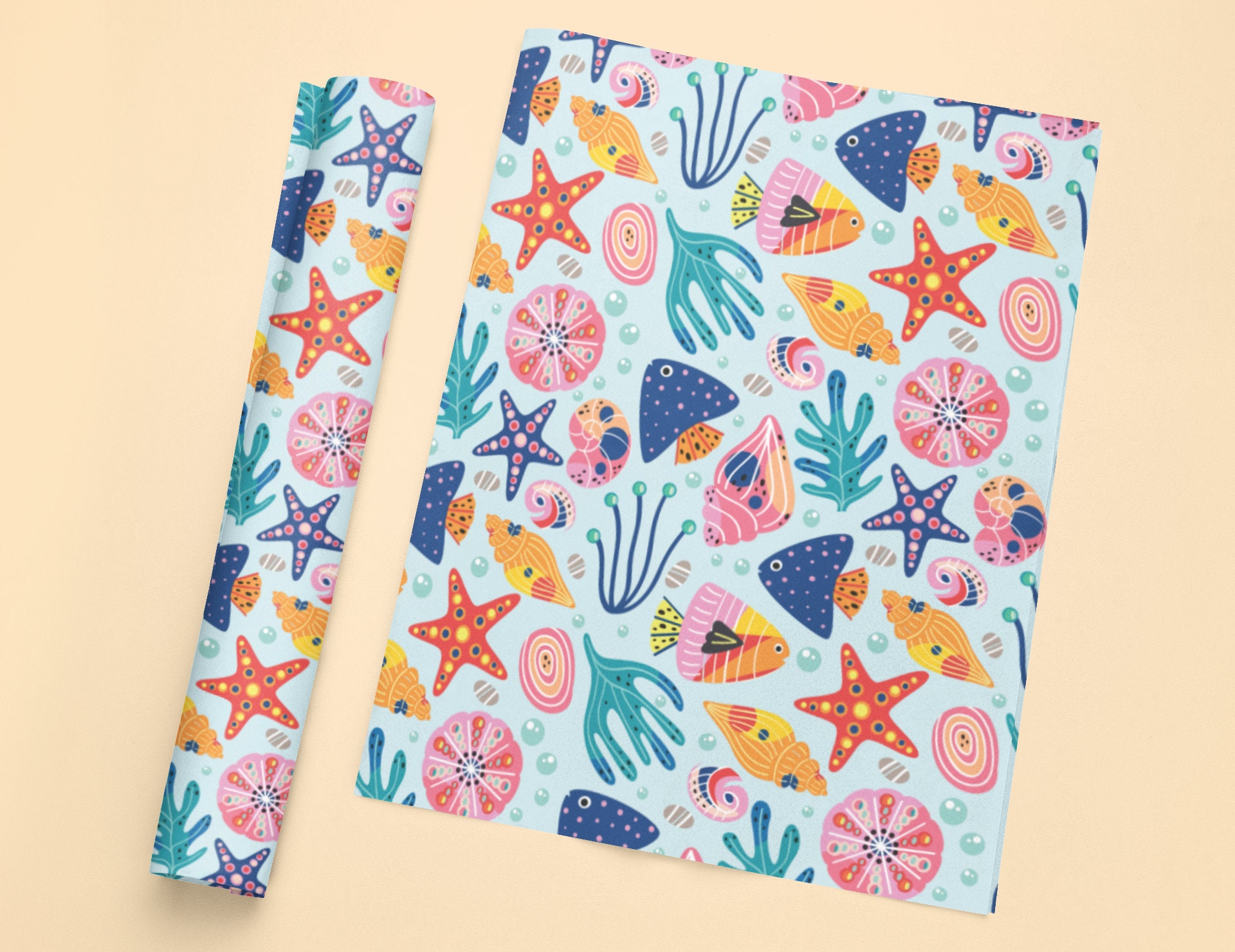 Under the Sea Seamless Pattern - Perfect for Sea Life Lovers Who Want ...
