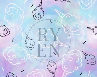 Cotton Candy Dreams Digital Download Seamless File