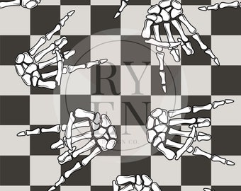 Peace Skelly Digital Download Seamless File