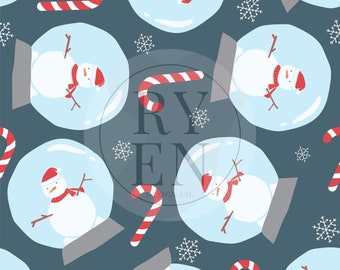 Snow Globe Digital Download Seamless File