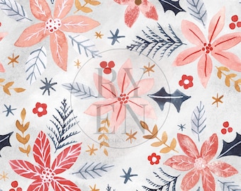 On Point-settia Digital Download Seamless File