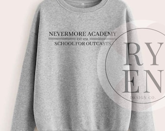 Nevermore Acadamy SVG, PNG-Retro-Sublimation Design-Instant Download