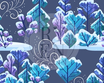 Winter Breeze Digital Download Seamless File