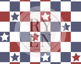 American Checkered Digital Download Seamless File