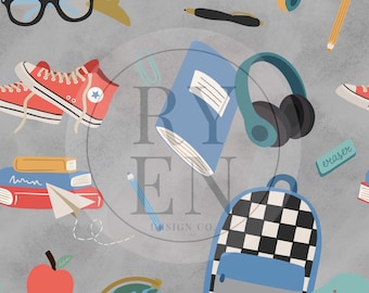 School Boy Digital Download Seamless File