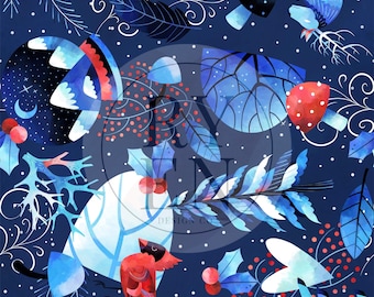 Holly Magic Digital Download Seamless File