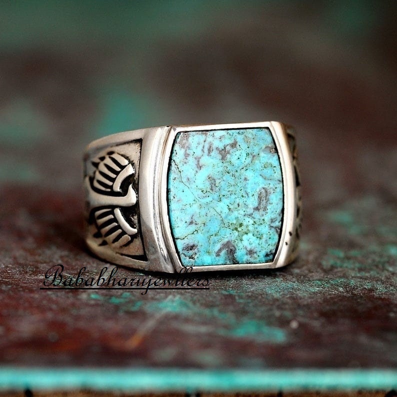 Mens indian deals turquoise rings