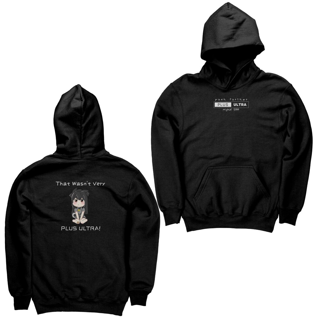 Anime Girl Hoodie Plus Ultra Design Sweater Hoodie Anime Etsy
