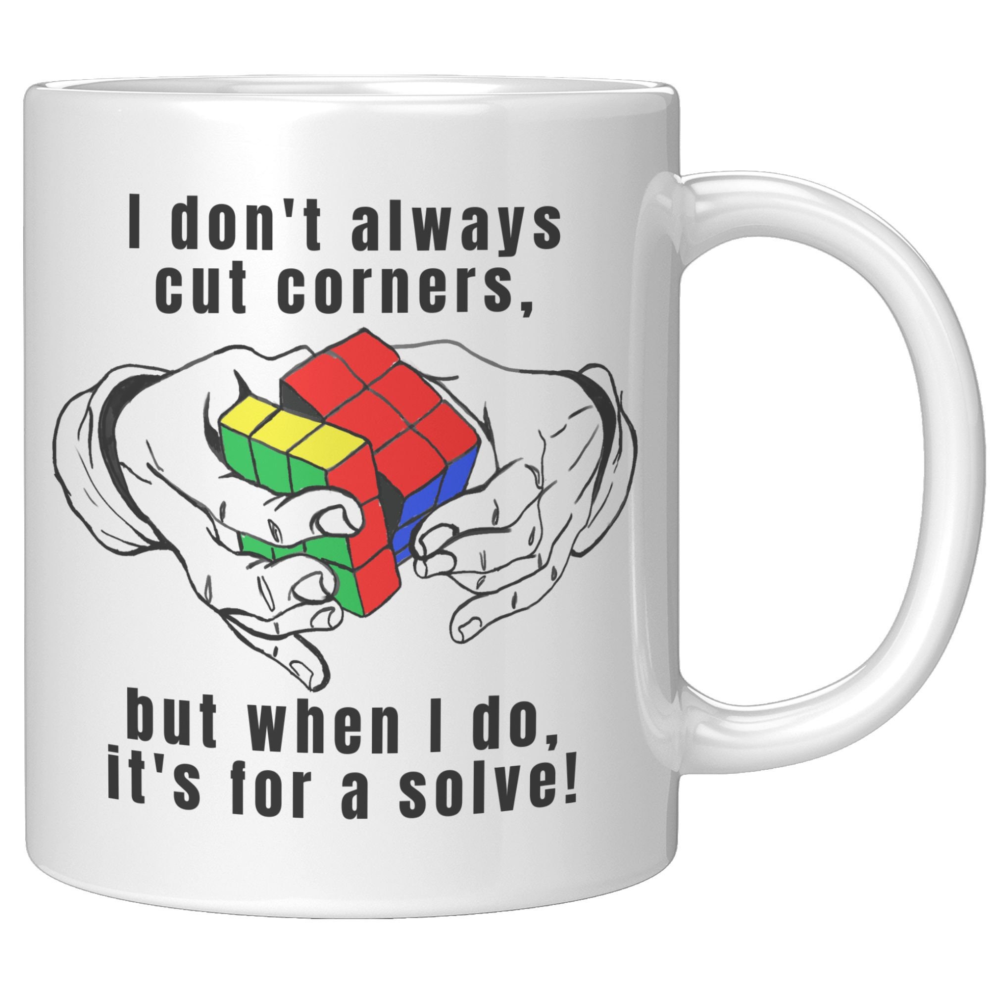 Ceramic Mug Rubik's Cube Addicted Funny Coffee Mug Gift - Etsy
