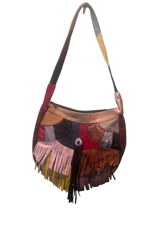 Boho Fringe Leather Purse