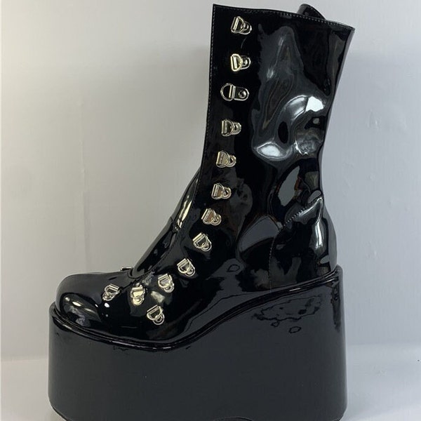 Women E-Girl Femboy Platform High Heel Boots Gothic