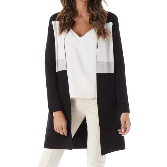 Black White and Grey Cardigan Sweater - Etsy