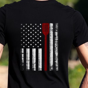 BBQ Tshirt Barbecue Shirt Bbq T Shirt BBQ Shirt Bbq Gift for Him Bbq Flag Shirt US Flag Shirt Grilling Gift for Him Grilling Shirt