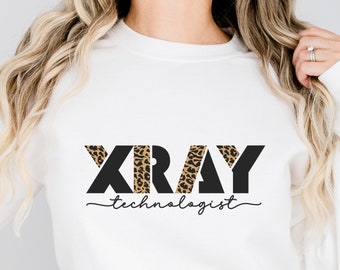 Cheetah X-Ray Technologist Sweatshirt, Radiology Tech Crewneck