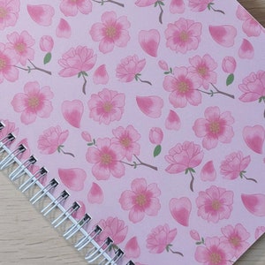 Wiederverwendbares Sticker Buch | Sakura-Muster | A5 Sticker Sammelalbum | Aufkleber Organisation