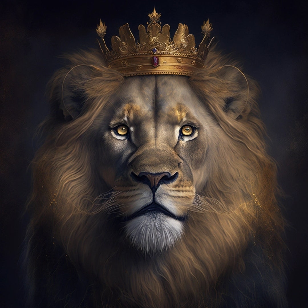 Golden Lion King_digital Download Etsy