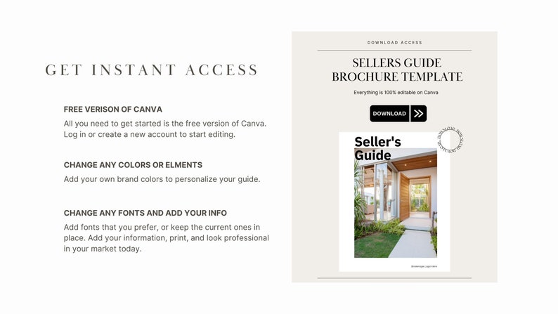 Buyers Guide Brochure Editable Buyer Template for Real - Etsy