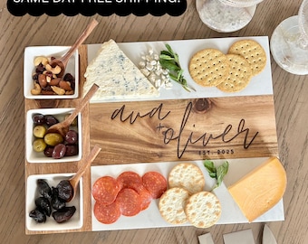 Personalized Charcuterie Board, Cutting Board, Hostess Gift for Couple, Home Gift, Wedding Gift, Housewarming Gift, Unique New Home Gift
