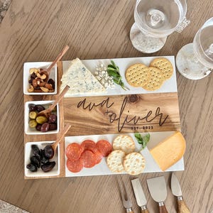 Personalized Charcuterie Board Set Cheese Board And Knife Set Realtor Closing gift Custom Charcuterie board Christmas Wedding Gift