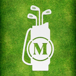 Monogram Golf | Metal Wall Art | Father's Day Gift | Gift For Him | Gift For Dad | Gift For Boyfriend | Golf | Man Cave | Gift For Husband