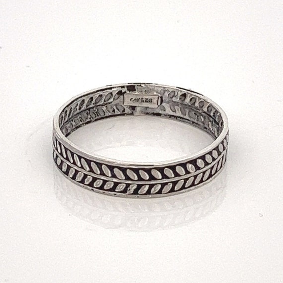 Laurel Leaf Sterling Silver Eternity Ring Band - … - image 1