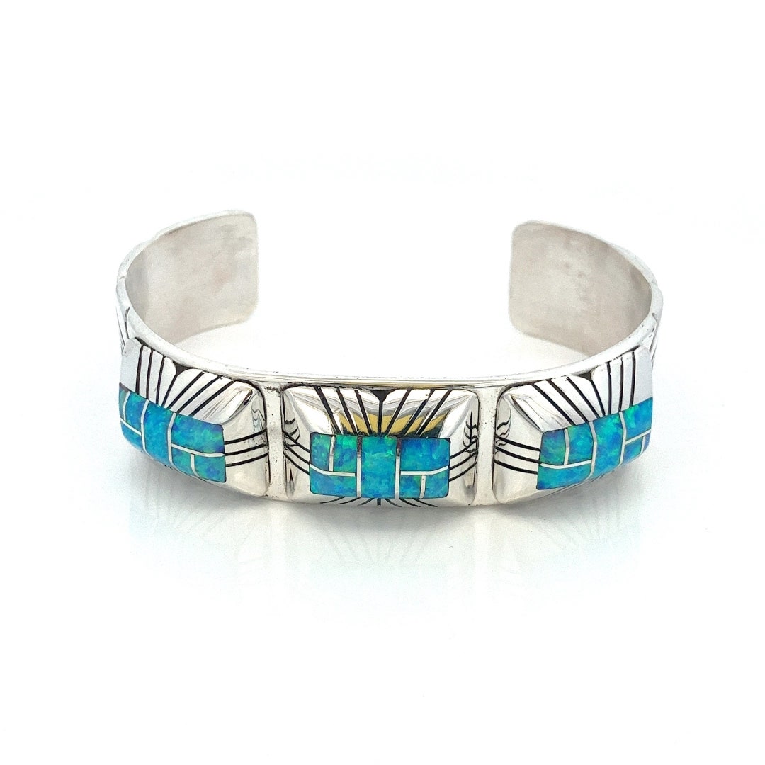 Navajo Engraved Bangle by B.Webb  ナバホ族 Navajo Engraved Bangle by B.Webb ナバホ族
