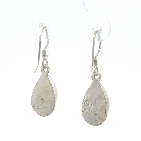 Teardrop Abalone Shell Sterling Silver Earrings -… - image 5