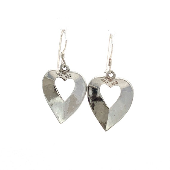 Open Hearts with Scroll Design Sterling Silver Da… - image 6