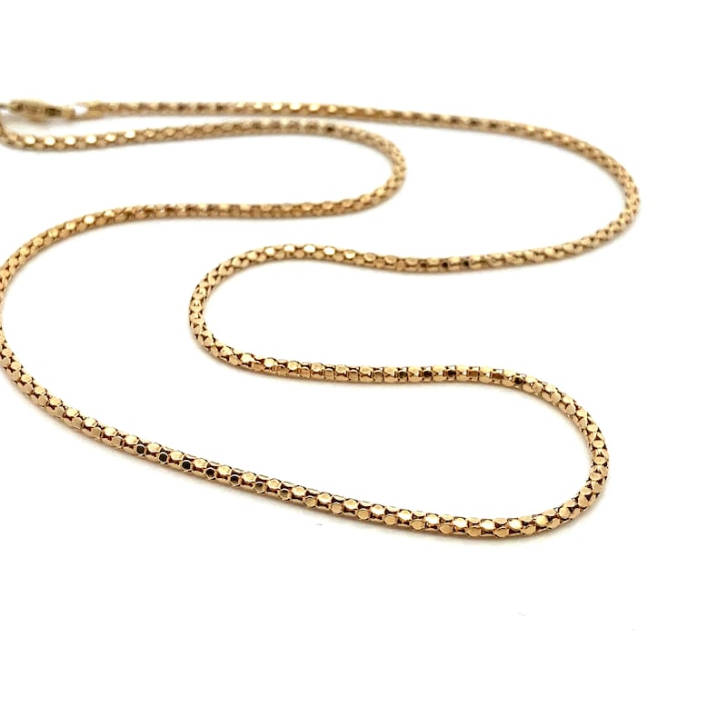 14k gold tie chain