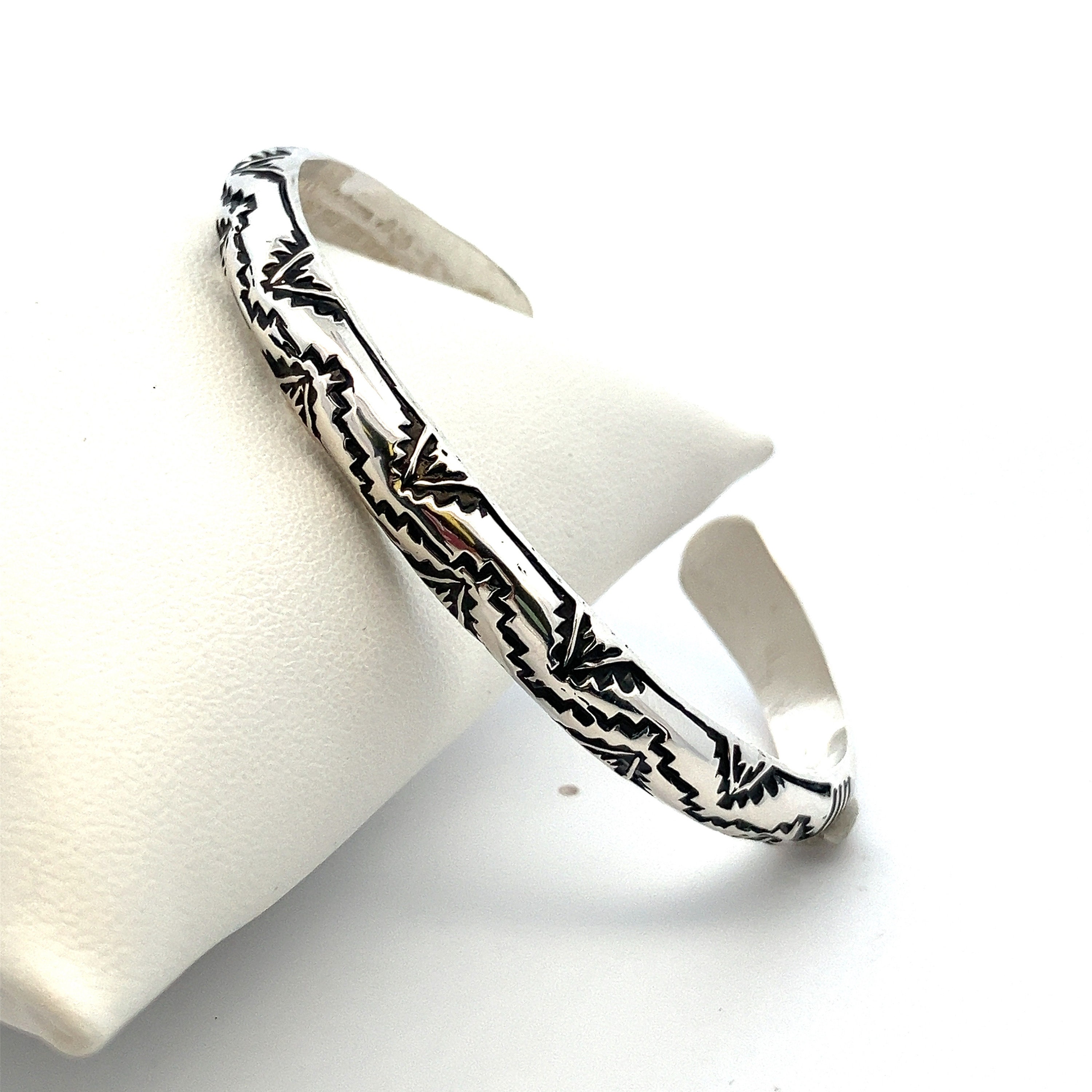 Vintage Navajo Signed Alvin Toadacheene Sterling Silver and Hand