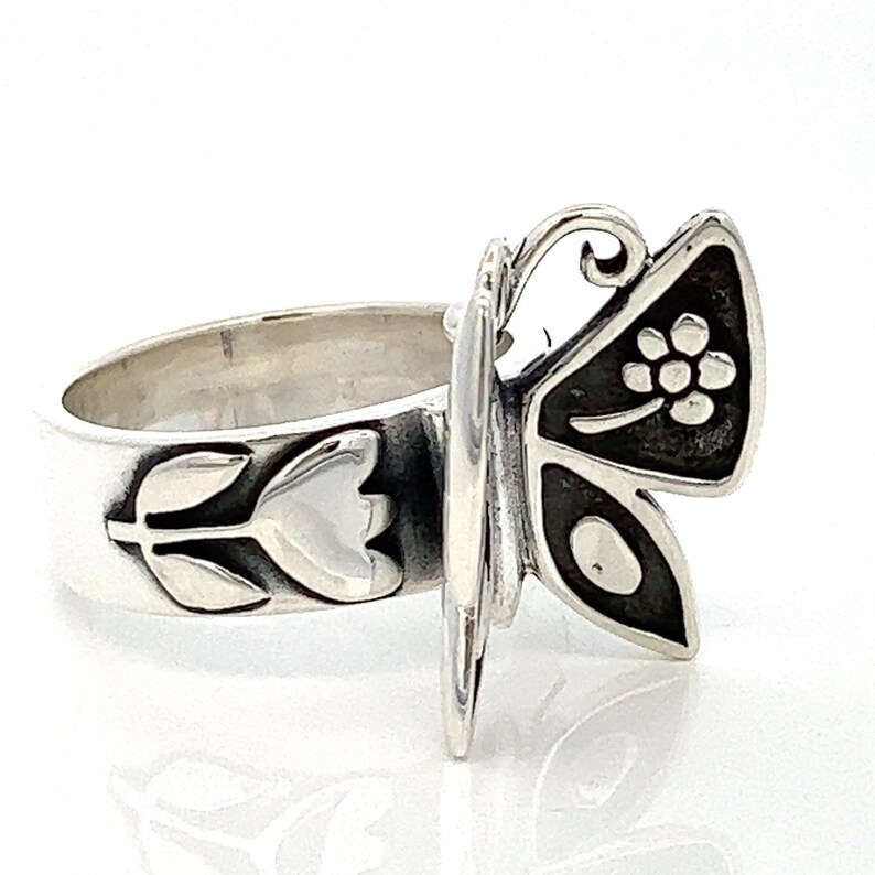 Designer James Avery Mariposa Butterfly Sterling Silver Ring Etsy