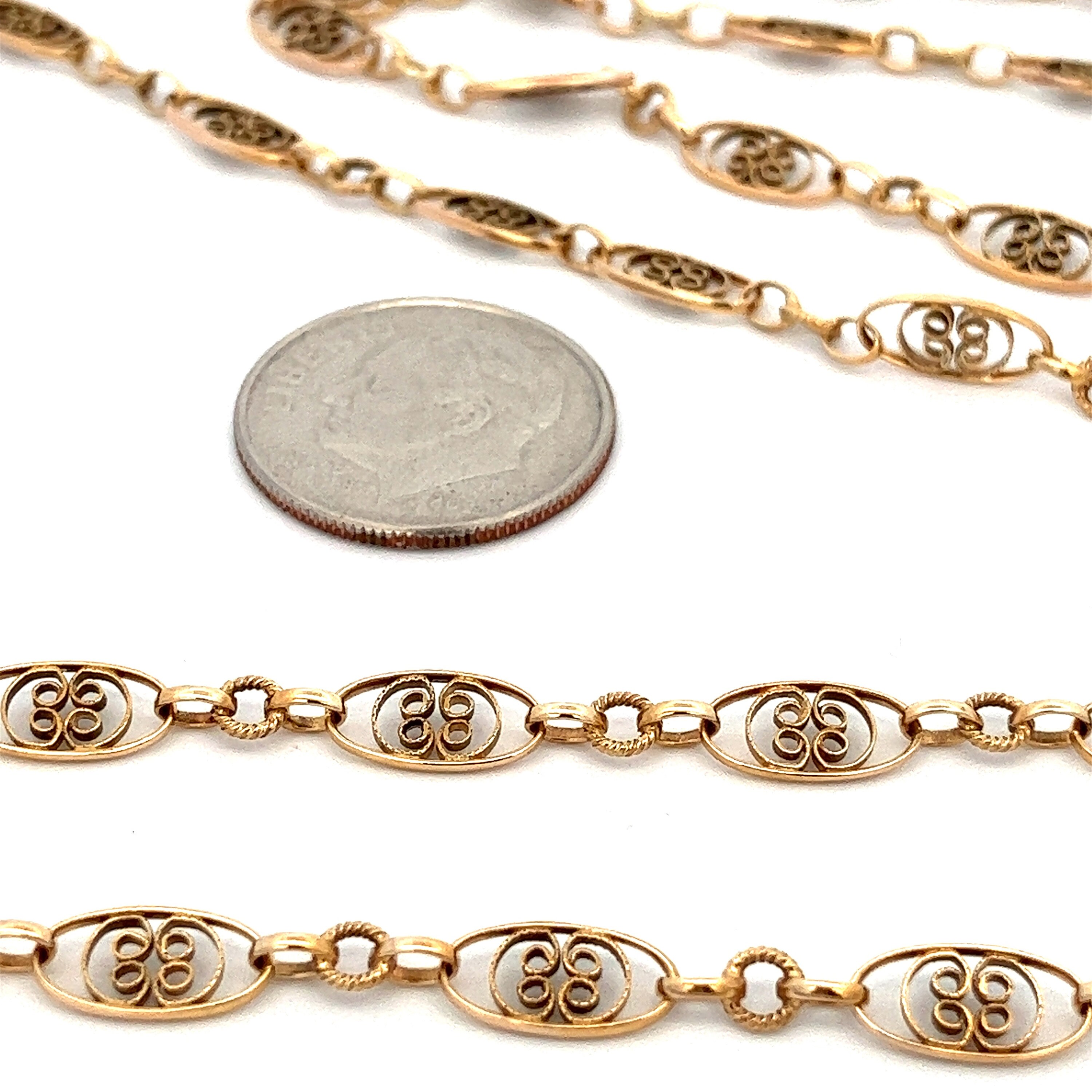アクセサリー US 1920's 14K gold chain necklace il_1080xN.3031501462_oc00.jpg