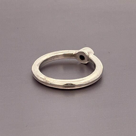 Garnet Sterling Silver Ring: Tiny Round January B… - image 6